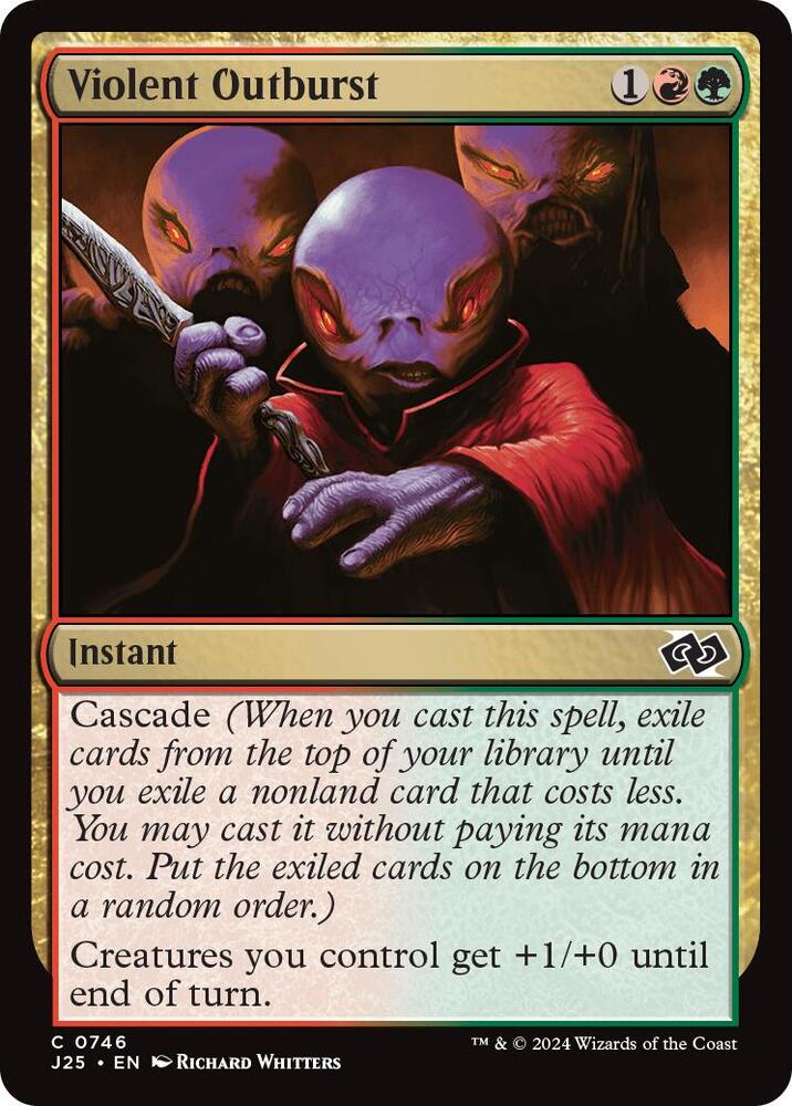 Violent Outburst 746 card from Foundations Jumpstart