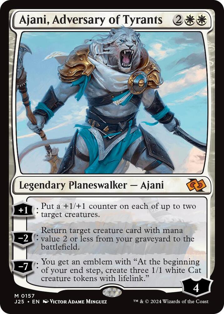 Ajani, Adversary of Tyrants 157 card from Foundations Jumpstart