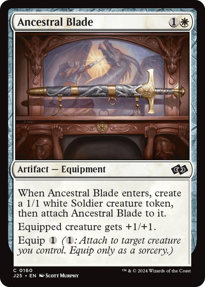 Ancestral Blade 160 card from Foundations Jumpstart