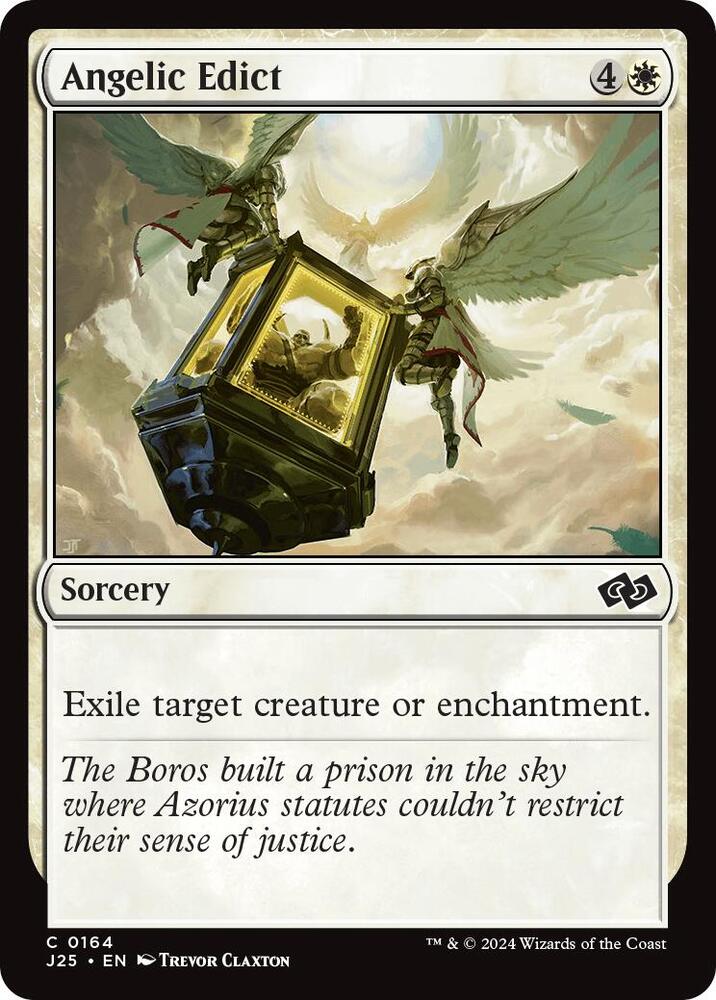 Angelic Edict 164 card from Foundations Jumpstart