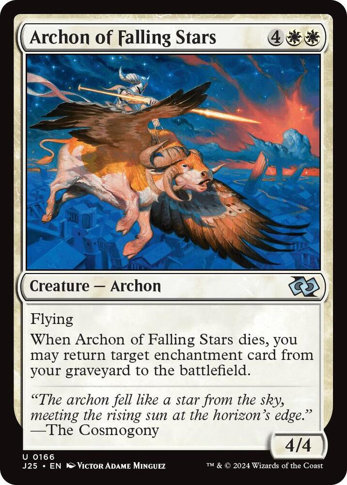 Archon of Falling Stars 166 card from Foundations Jumpstart