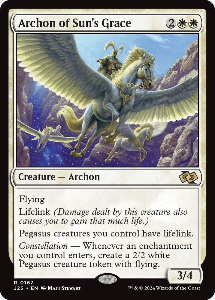 Archon of Sun's Grace 167 card from Foundations Jumpstart