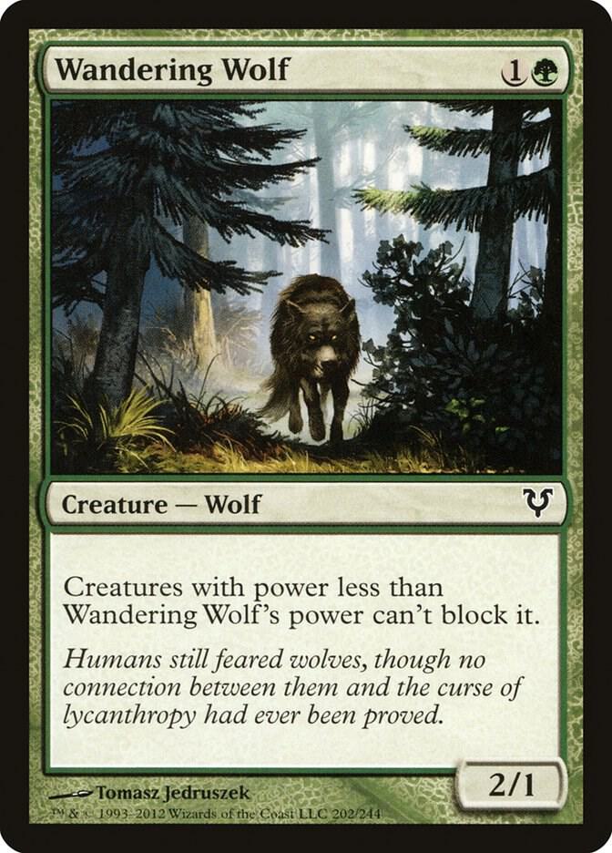 Wandering Wolf 202 card from Avacyn Restored
