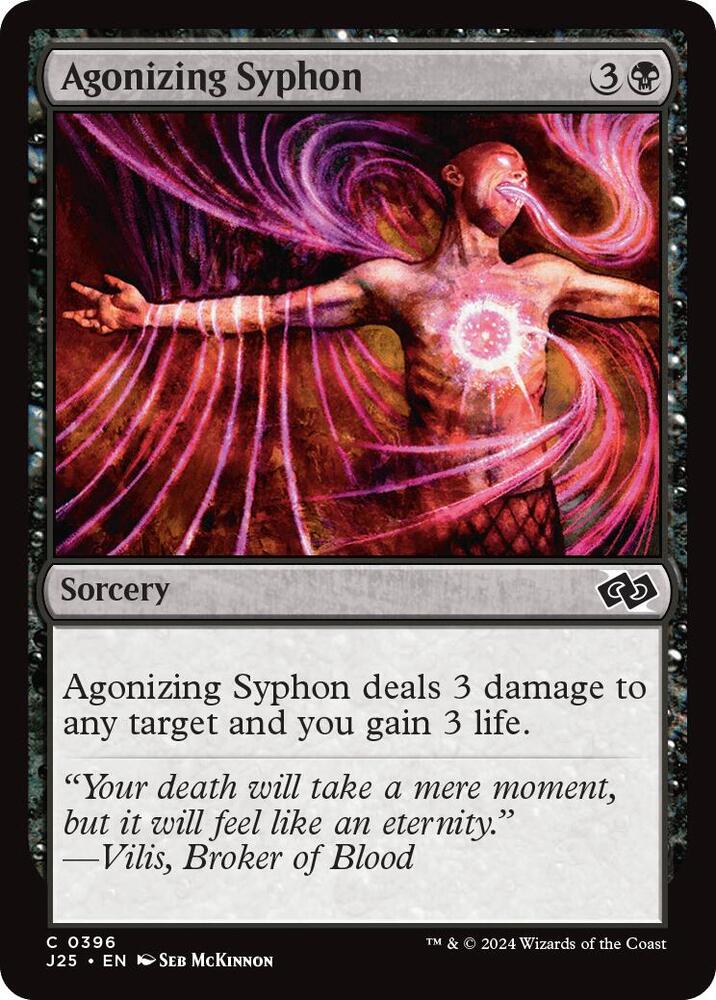 Agonizing Syphon 396 card from Foundations Jumpstart