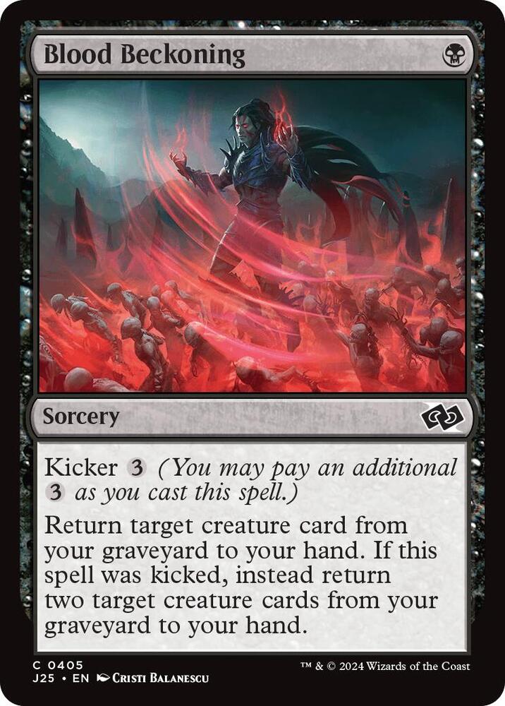 Blood Beckoning 405 card from Foundations Jumpstart