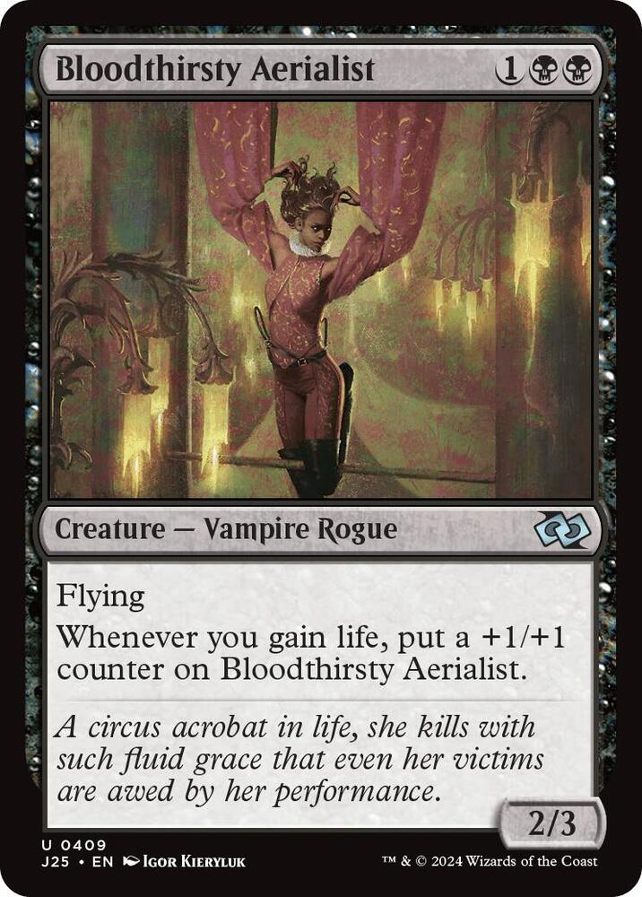 Bloodthirsty Aerialist 409 card from Foundations Jumpstart