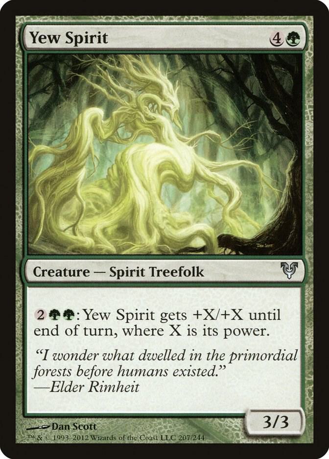 Yew Spirit 207 card from Avacyn Restored
