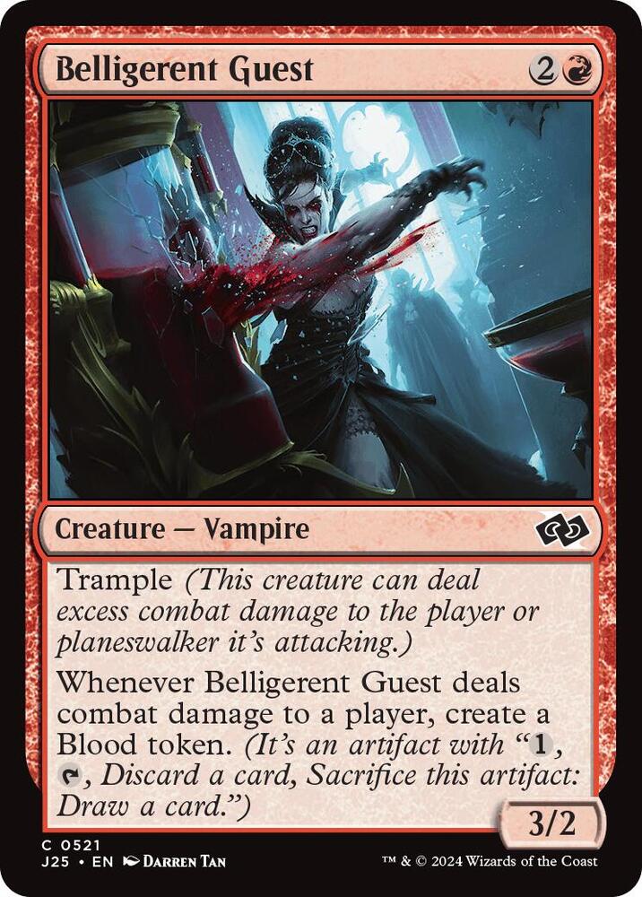 Belligerent Guest 521 card from Foundations Jumpstart