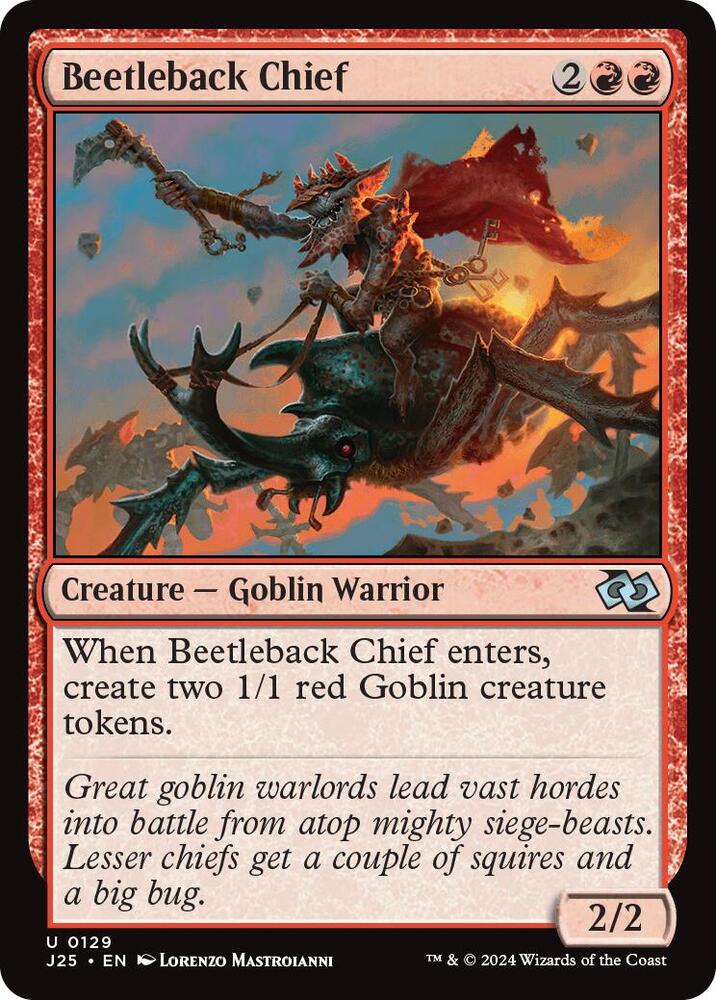 Beetleback Chief 129 card from Foundations Jumpstart