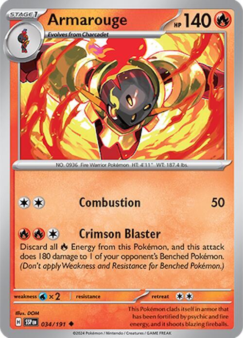 Armarouge 034/191 card from SV08: Surging Sparks