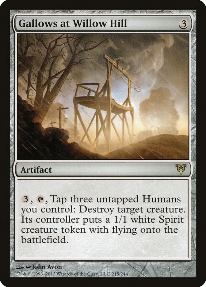 Gallows at Willow Hill 215 card from Avacyn Restored