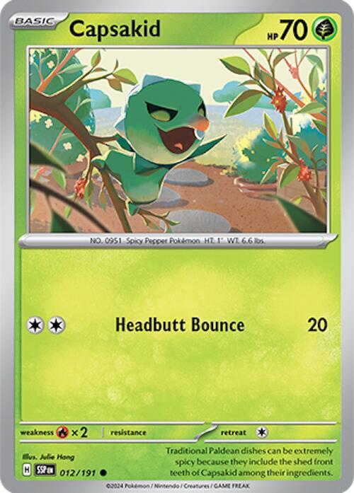 Capsakid 012/191 card from SV08: Surging Sparks