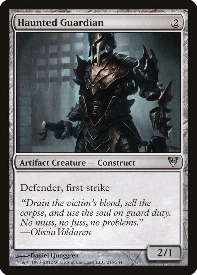 Haunted Guardian 216 card from Avacyn Restored
