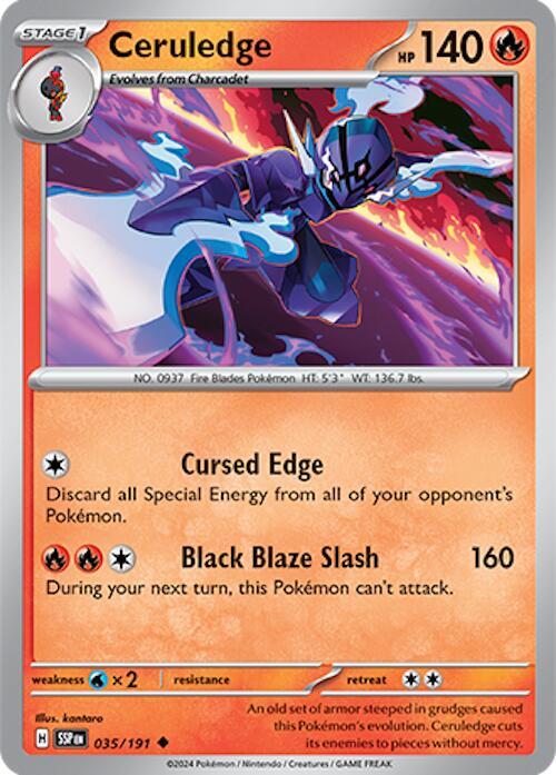 Ceruledge 035/191 card from SV08: Surging Sparks