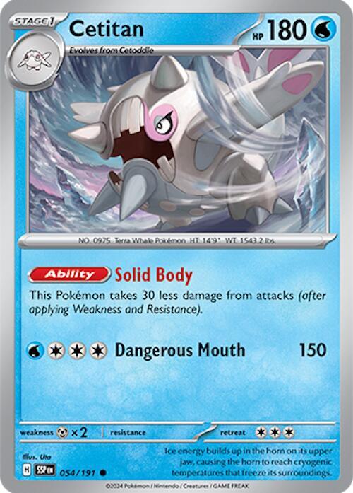 Cetitan 054/191 card from SV08: Surging Sparks
