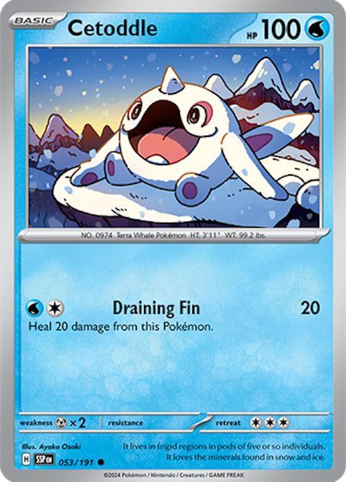 Cetoddle 053/191 card from SV08: Surging Sparks