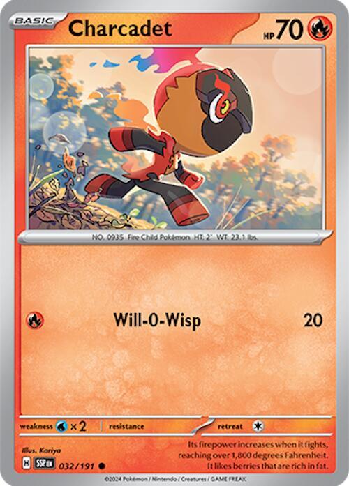 Charcadet 032/191 card from SV08: Surging Sparks