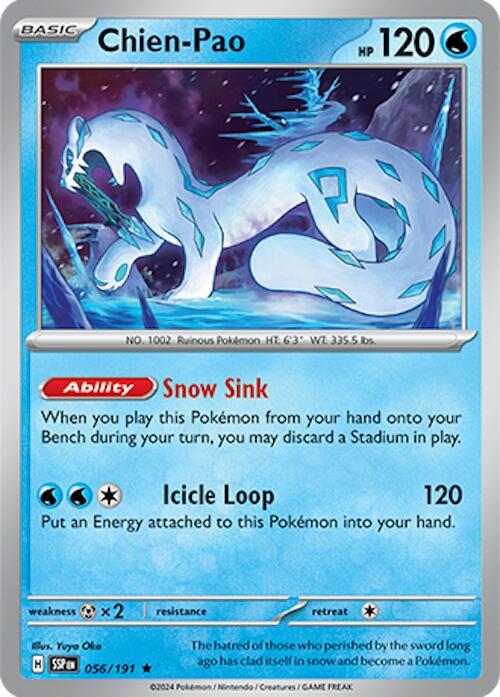 Chien-Pao 056/191 card from SV08: Surging Sparks