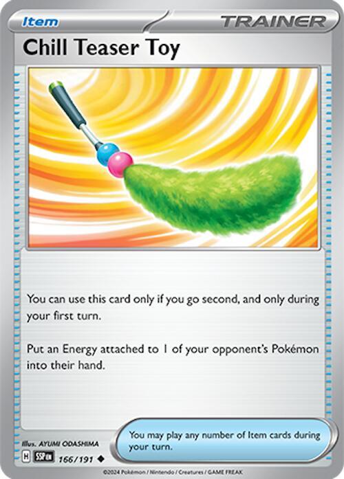 Chill Teaser Toy 166/191 card from SV08: Surging Sparks
