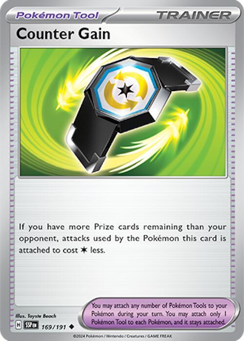 Counter Gain 169/191 card from SV08: Surging Sparks
