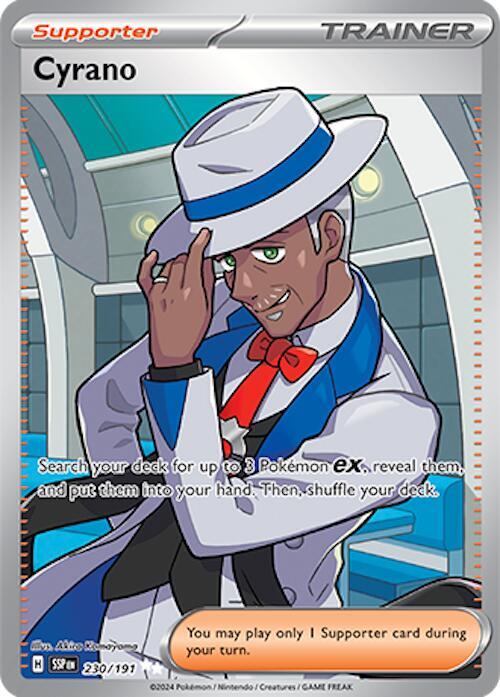 Cyrano 230/191 card from SV08: Surging Sparks
