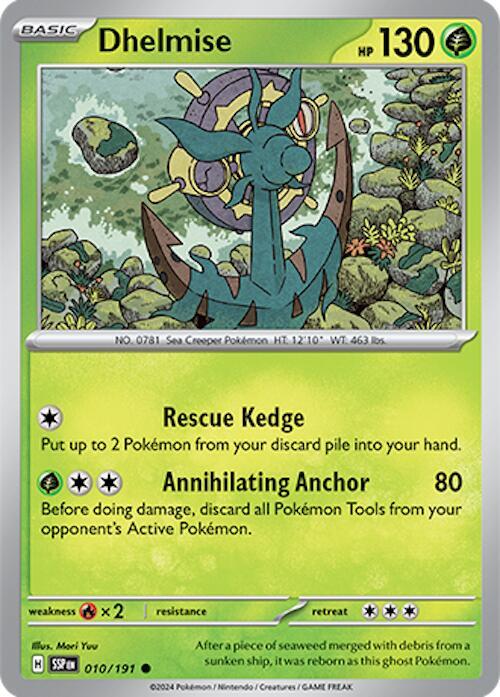 Dhelmise 010/191 card from SV08: Surging Sparks
