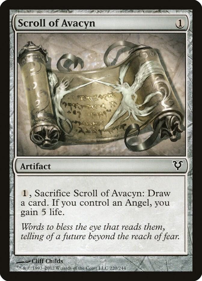 Scroll of Avacyn 220 card from Avacyn Restored