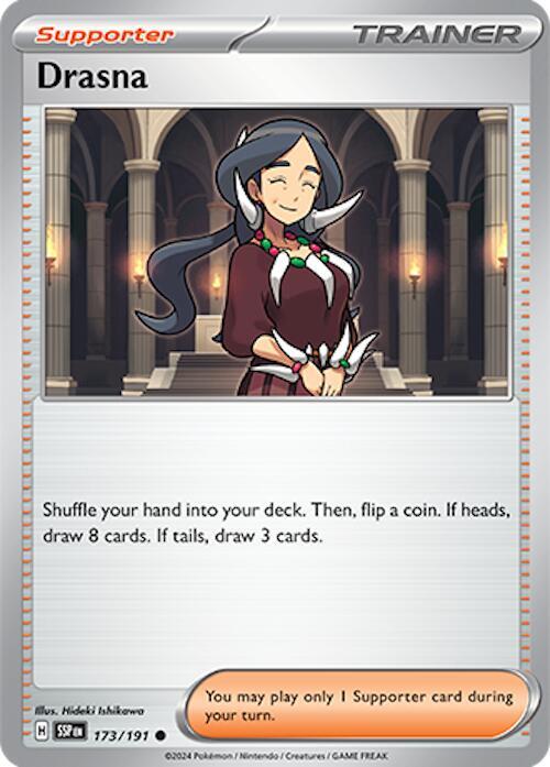 Drasna 173/191 card from SV08: Surging Sparks