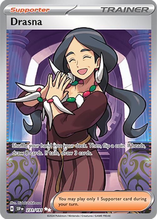 Drasna 231/191 card from SV08: Surging Sparks