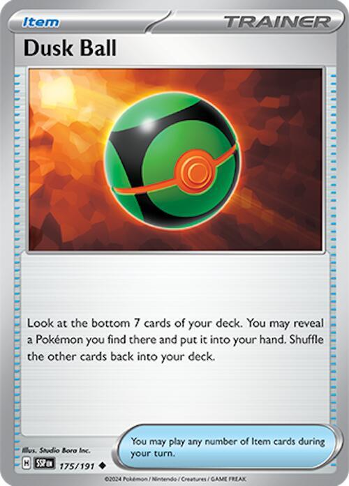 Dusk Ball 175/191 card from SV08: Surging Sparks