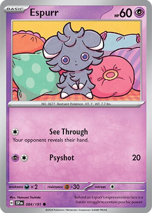 Espurr 084/191 card from SV08: Surging Sparks