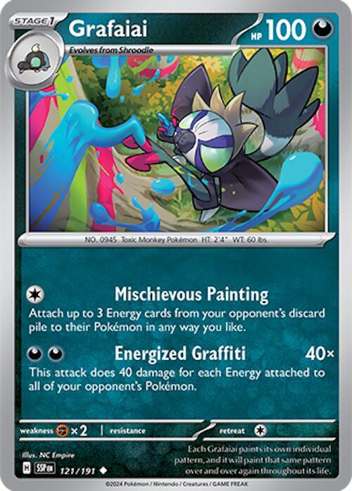 Grafaiai 121/191 card from SV08: Surging Sparks