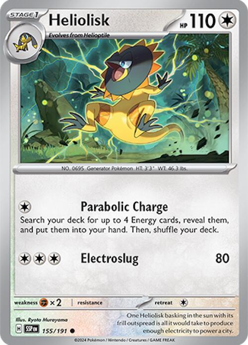 Heliolisk 155/191 card from SV08: Surging Sparks