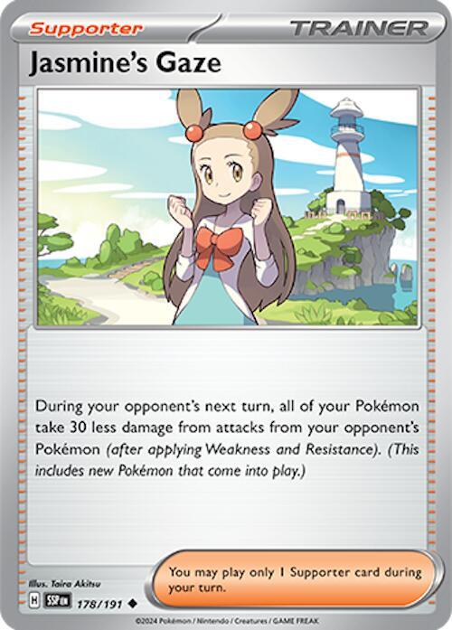 Jasmine's Gaze 178/191 card from SV08: Surging Sparks