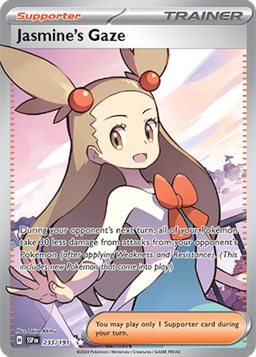 Jasmine's Gaze 233/191 card from SV08: Surging Sparks