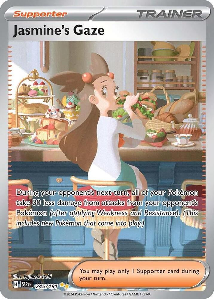 Jasmine's Gaze 245/191 card from SV08: Surging Sparks