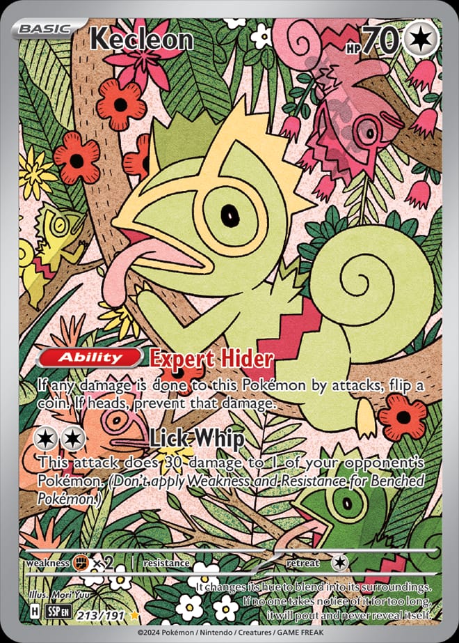 Kecleon 213/191 card from SV08: Surging Sparks