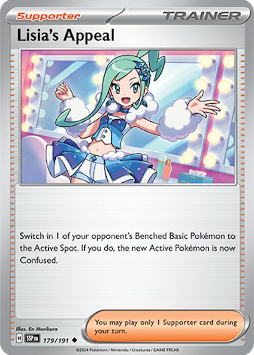 Lisia's Appeal 179/191 card from SV08: Surging Sparks
