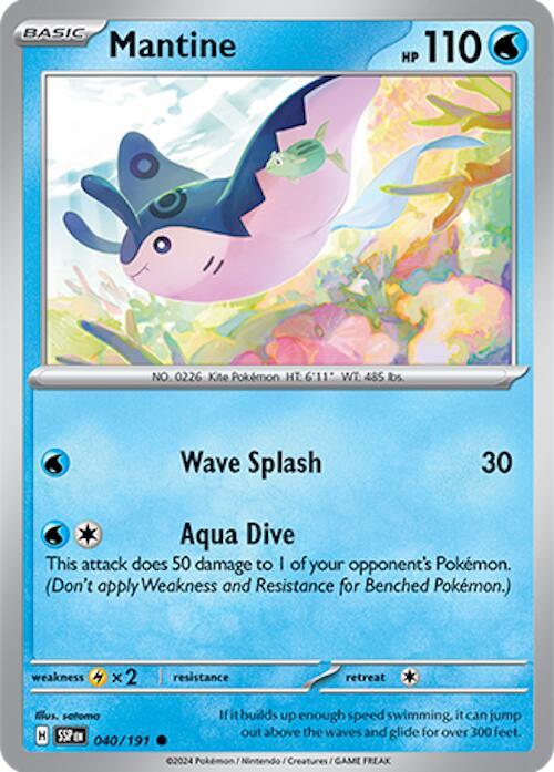 Mantine 040/191 card from SV08: Surging Sparks