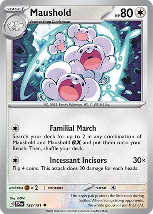 Maushold 158/191 card from SV08: Surging Sparks