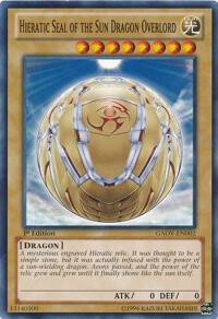 Hieratic Seal of the Sun Dragon Overlord GAOV-EN002 card from Galactic Overlord