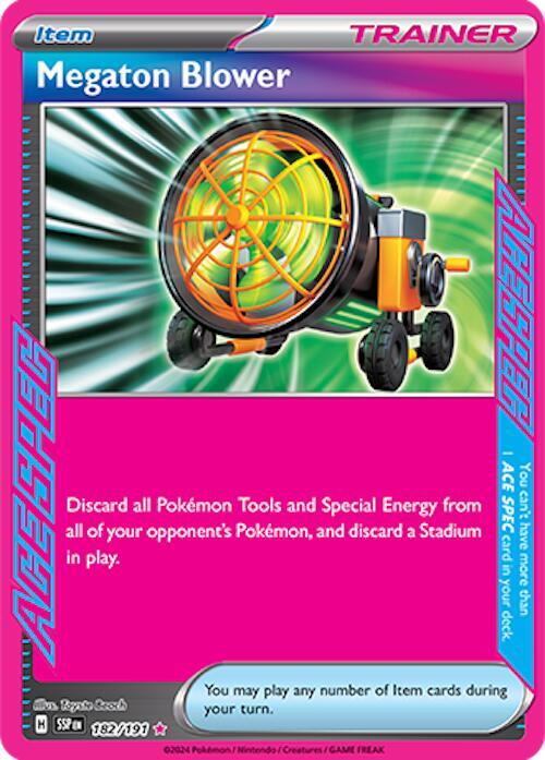 Megaton Blower 182/191 card from SV08: Surging Sparks
