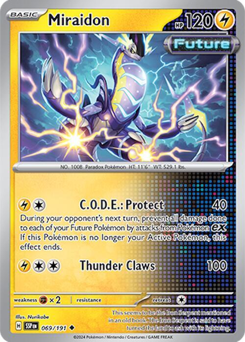 Miraidon 069/191 card from SV08: Surging Sparks