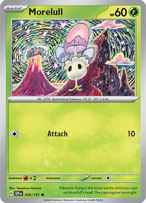 Morelull 008/191 card from SV08: Surging Sparks
