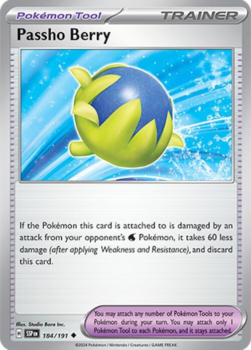 Passho Berry 184/191 card from SV08: Surging Sparks