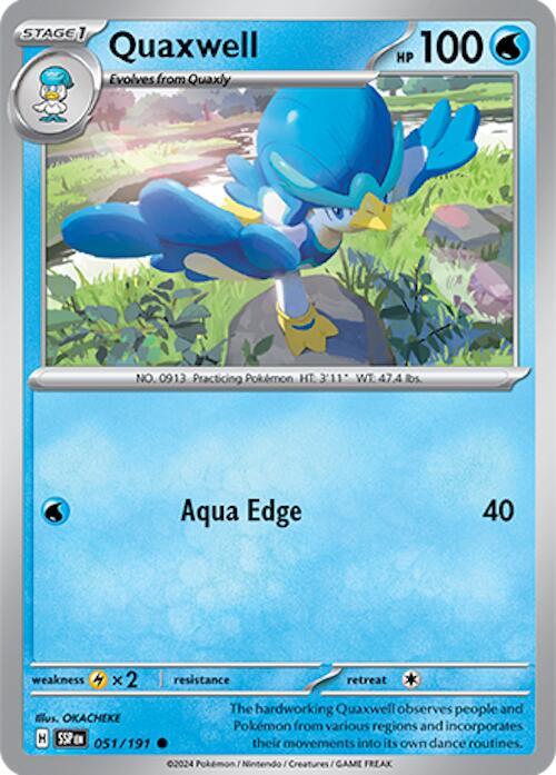 Quaxwell 051/191 card from SV08: Surging Sparks