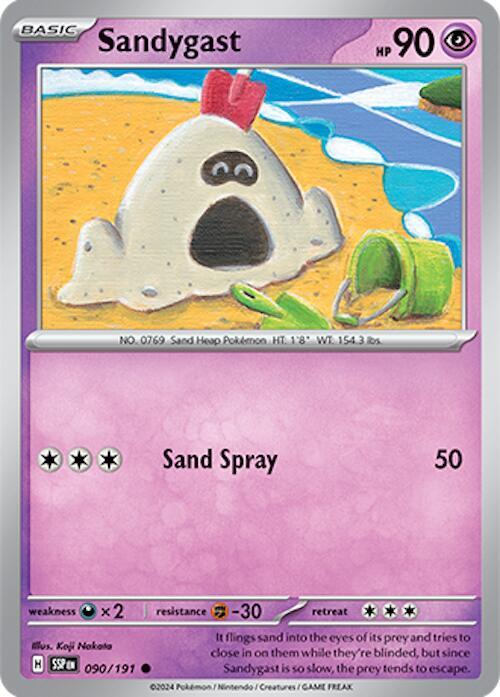 Sandygast 090/191 card from SV08: Surging Sparks