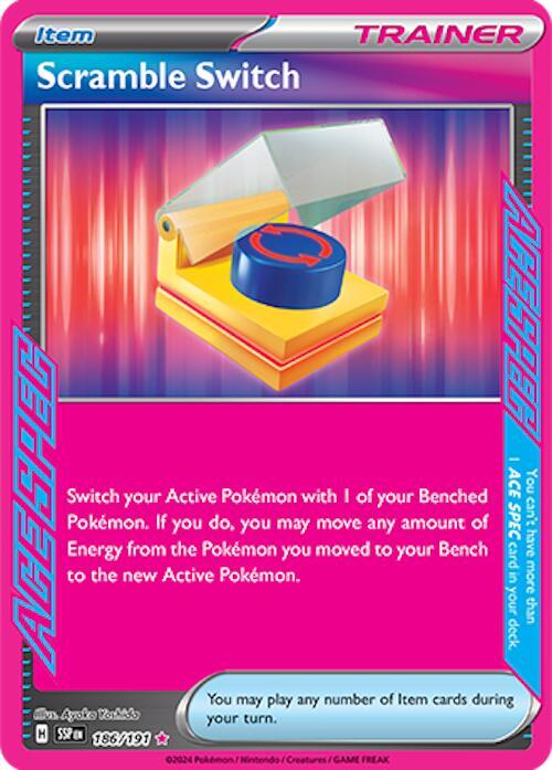 Scramble Switch 186/191 card from SV08: Surging Sparks