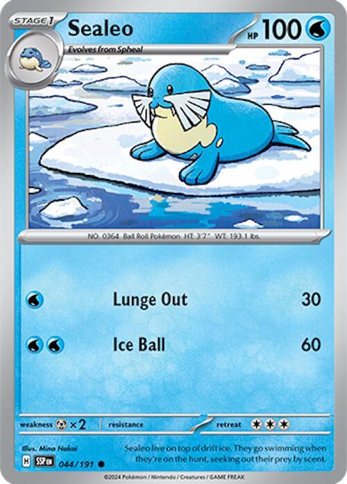 Sealeo 044/191 card from SV08: Surging Sparks