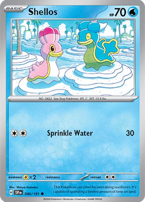 Shellos 046/191 card from SV08: Surging Sparks